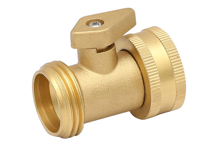 బ్రాస్ shut-off valve with copper handle made in China