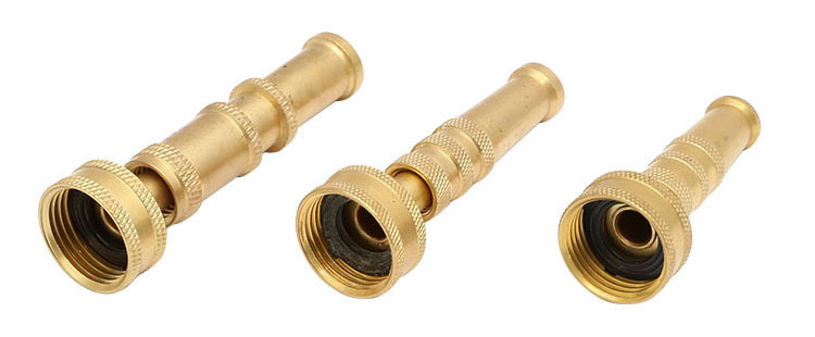 బ్రాస్ Adjustable Twist Hose Spray Nozzle Set