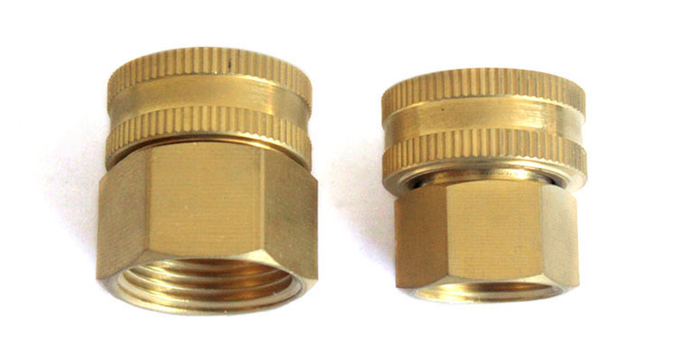 Dual Female బ్రాస్ Swivel Hose Connector